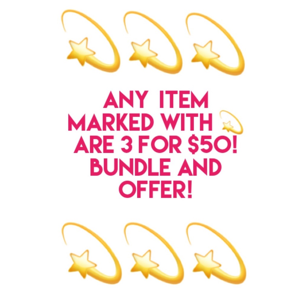💫💫💫 BIG SALE!! 3 for $40 BUNDLE 💫💫💫